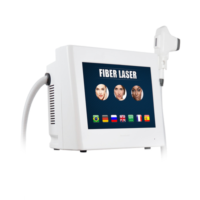 Machine portative d'épilation de laser de fibre de l'applicateur 808nm de beauté avec le traitement de glace