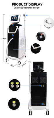 machine d'épilation de laser de diode couplée par fibre de 755nm 808nm 1064nm