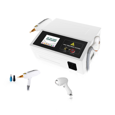 Machine multifonctionnelle de beauté de retrait de tatouage de laser de picoseconde de ND YAG 808nm 2 dans 1